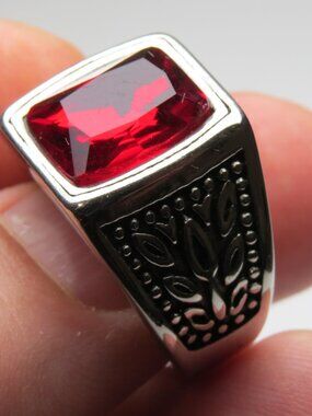 Hight School Class Ring Ruby